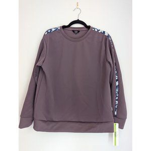 Nicole Miller Sport Athletic Sweatshirt Sz L, Purple